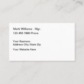 キャンピングトレーラーバケーションテーマ名刺 名刺 (裏面)