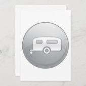 キャンピングトレーラー 招待状 (正面/裏面)