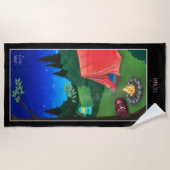 キャンピングナイトビーチタオル ビーチタオル (正面)