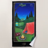 キャンピングナイトビーチタオル ビーチタオル (正面)