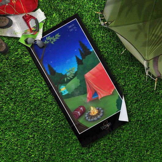 キャンピングナイトビーチタオル ビーチタオル