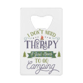 キャンピングノットセラピー クレジットカード栓抜き (正面)