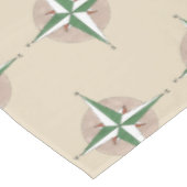 キャンピングハイキングアウトドアサマーキャンプコンパスプリント テーブルクロス (アングル)