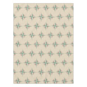 キャンピングハイキングアウトドアサマーキャンプコンパスプリント テーブルクロス (正面)