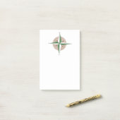 キャンピングハイキングアウトドアサマーキャンプコンパス ポストイット (デスク上)