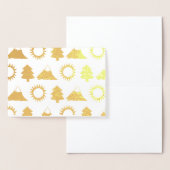 キャンピングハイキングサンマウンテンツリーウッズアウトドア 箔カード (ディスプレー)