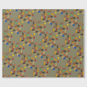 キャンピングハイキングトレイルミックススナックキャンプグルメラップ ラッピングペーパー (フラット)