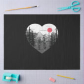 キャンピングハイキング登山マウンテン自然カップル値リスト 薄葉紙 (クラフト)