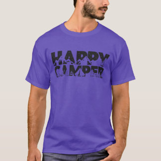 キャンピングハッピーキャンパー家族 Tシャツ