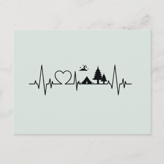 キャンピングハートビートポストカード ポストカード (正面)