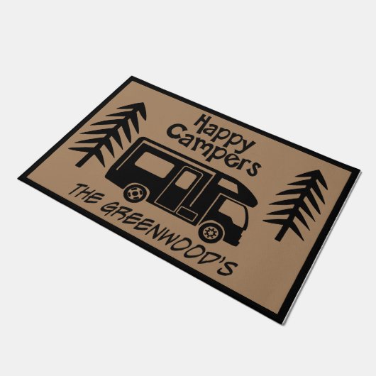 キャンピングバスデザインドオーマキャンピングマット ドアマット (アングル)