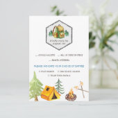 キャンピングバッジ&アイコンRSVP （Meal Choice付き） 出欠カード (スタンド正面)