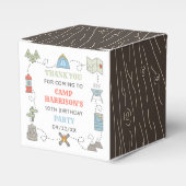 キャンピングバースデーパーティーありがとう フェイバーボックス (正面サイド)
