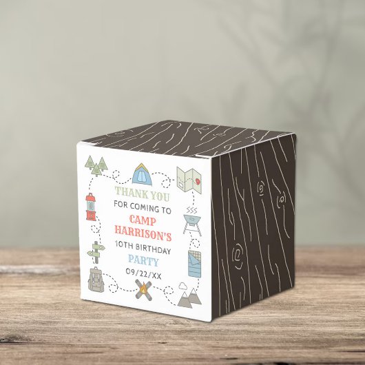 キャンピングバースデーパーティーありがとう フェイバーボックス