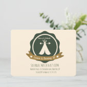 キャンピングバースデーパーティーテペバッジ 招待状 (スタンド正面)