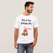 キャンピングバースデーパーティーパパTシャツ Tシャツ (正面フル)