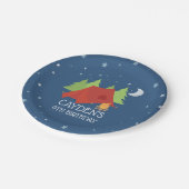 キャンピングバースデーパーティープレート ペーパープレート (アングル)