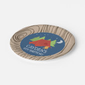 キャンピングバースデーパーティープレート ペーパープレート (アングル)