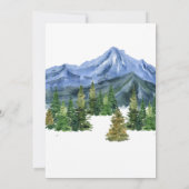 キャンピングバースデーパーティーモダンの子供 招待状 (裏面)