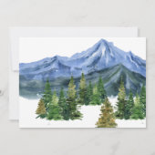 キャンピングバースデーパーティーモダンの子供 招待状 (裏面)