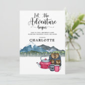 キャンピングバースデーパーティー招待 招待状 (スタンド正面)