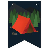 キャンピングバースデーパーティー バンティングフラッグ (第1の旗)