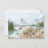 キャンピングバースデーパーティー |写真ありがとう サンキューカード (裏面)