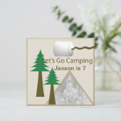 キャンピングバースデーパーティー 招待状 (スタンド正面)