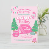 キャンピングバースデーパーティー 招待状 (スタンド正面)