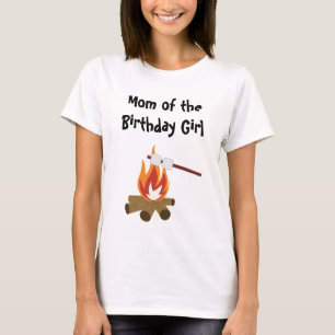 キャンピングバースデーパーティーMom T-Shirt Tシャツ