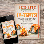 キャンピングバースデー 招待状