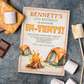 キャンピングバースデー 招待状