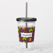 キャンピングパターカッコいいンアウトドリーデザイン アクリルタンブラー (正面)