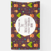 キャンピングパタークールンアウトドアシーファミリー懇親会 横断幕 (縦)