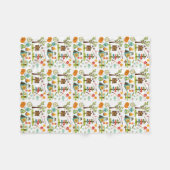 キャンピングパターンブランケット フリースブランケット (正面(横))