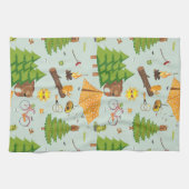 キャンピングパターン キッチンタオル (横)