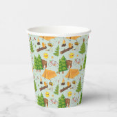 キャンピングパターン 紙コップ (右)