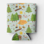 キャンピングパターン 缶クーラー (正面)