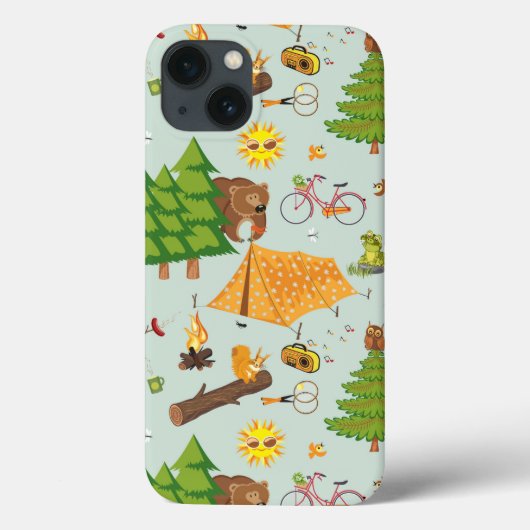 キャンピングパターン Case-Mate iPhoneケース (裏面)