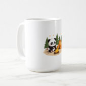 キャンピングパンダ コーヒーマグカップ (正面左)