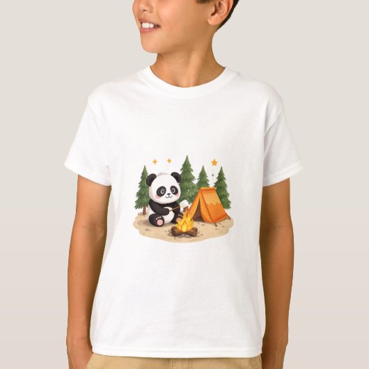 キャンピングパンダ Tシャツ (正面)