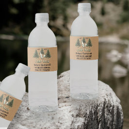 キャンピングパーソナライズされたバチェロレッテクラフトタン素朴 ペットボトルラベル