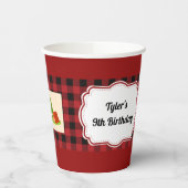 キャンピングパーソナライズされたパーティー 紙コップ (左)