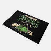 キャンピングパーソナライズされたファミリーキャンプトリップアドベンチャー ドアマット (アングル)