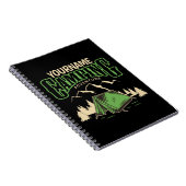 キャンピングパーソナライズされたファミリーキャンプトリップアドベンチャー ノートブック (右側)