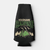 キャンピングパーソナライズされたファミリーキャンプトリップアドベンチャー ボトルクーラー (正面)