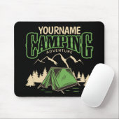 キャンピングパーソナライズされたファミリーキャンプトリップアドベンチャー マウスパッド (マウス)