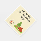 キャンピングパーティーパーソナライズされたナプキン スタンダードランチョンナプキン (角)