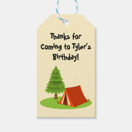 キャンピングパーティーフェイヴラベル ギフトタグ