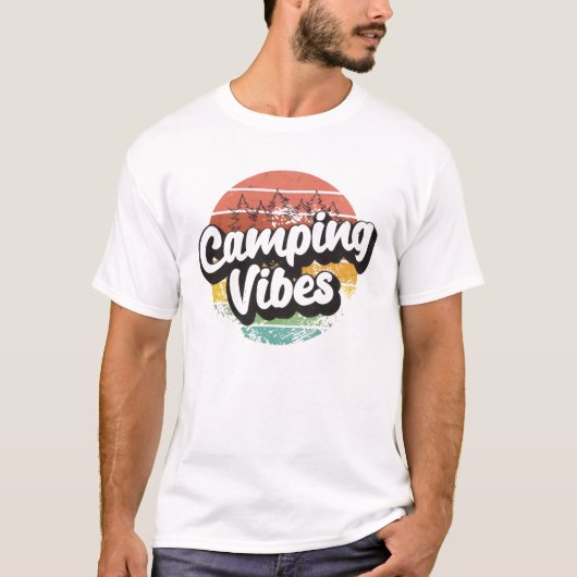 キャンピングビーブキャンパー愛好家 Tシャツ (正面)